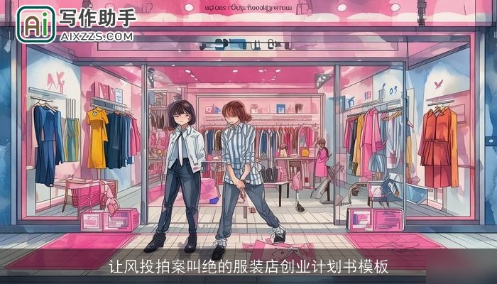 让风投拍案叫绝的服装店创业计划书模板