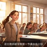 语文教师新学期第一节课自我介绍