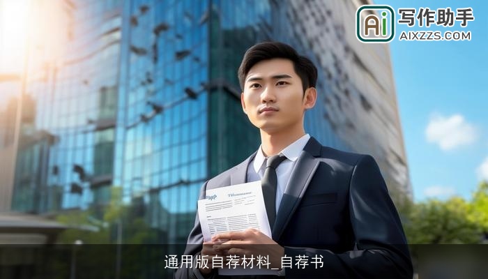 通用版自荐材料_自荐书