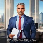 部门经理自荐书模版_自荐书
