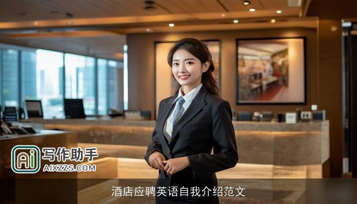 酒店应聘英语自我介绍范文