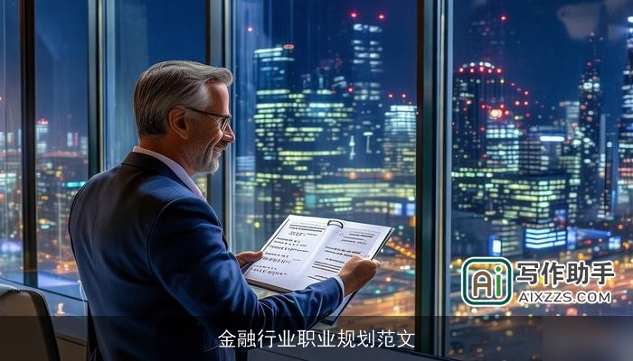 金融行业职业规划范文