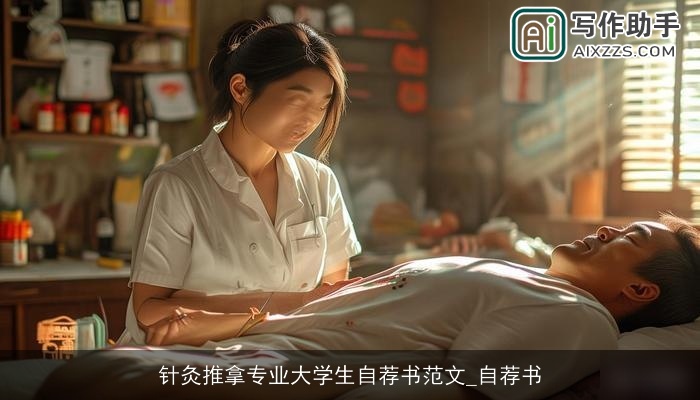 针灸推拿专业大学生自荐书范文_自荐书