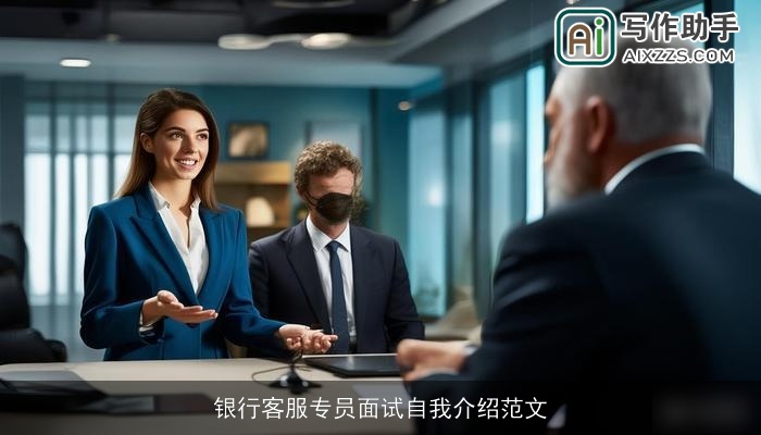 银行客服专员面试自我介绍范文