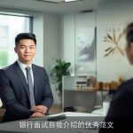 银行面试自我介绍的优秀范文