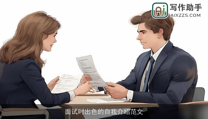 面试时出色的自我介绍范文