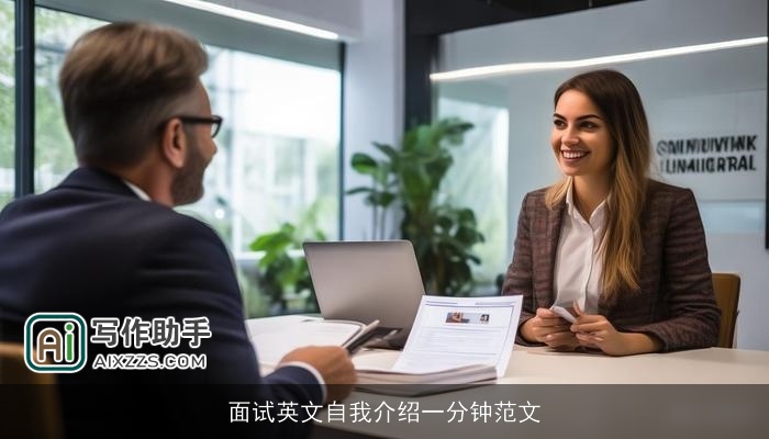 面试英文自我介绍一分钟范文