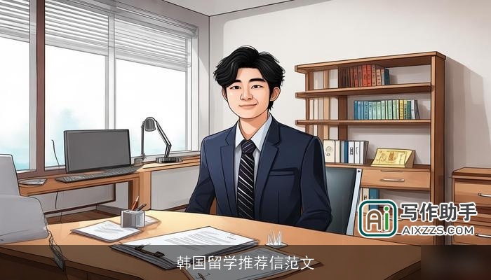 韩国留学推荐信范文