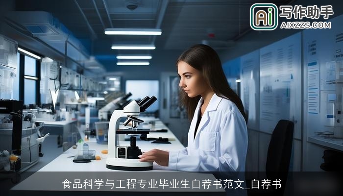 食品科学与工程专业毕业生自荐书范文_自荐书