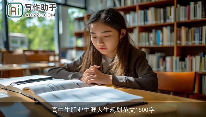 高中生职业生涯人生规划范文1500字