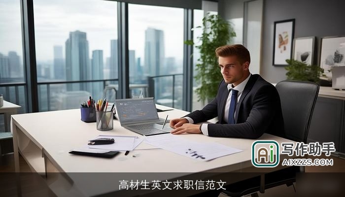 高材生英文求职信范文