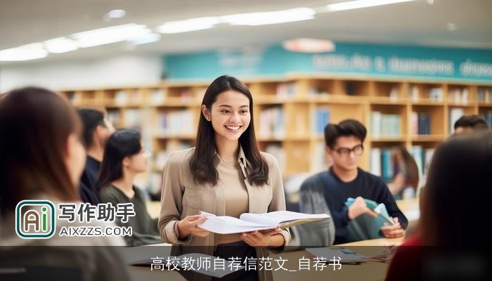 高校教师自荐信范文_自荐书