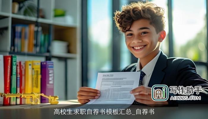 高校生求职自荐书模板汇总_自荐书