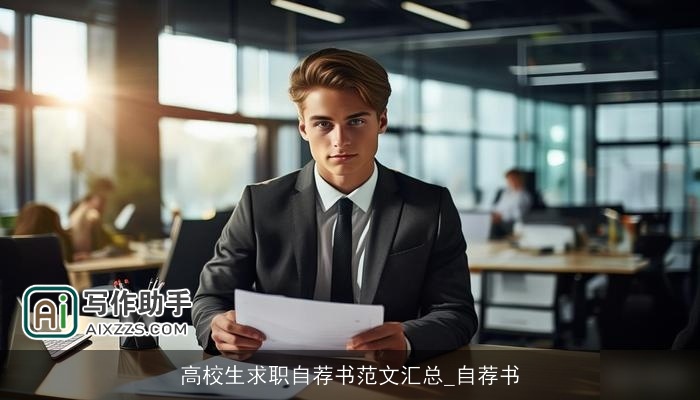 高校生求职自荐书范文汇总_自荐书