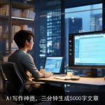 AI写作神器，三分钟生成5000字文章