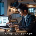 AI写作神器，讯飞AI五分钟搞定PPT