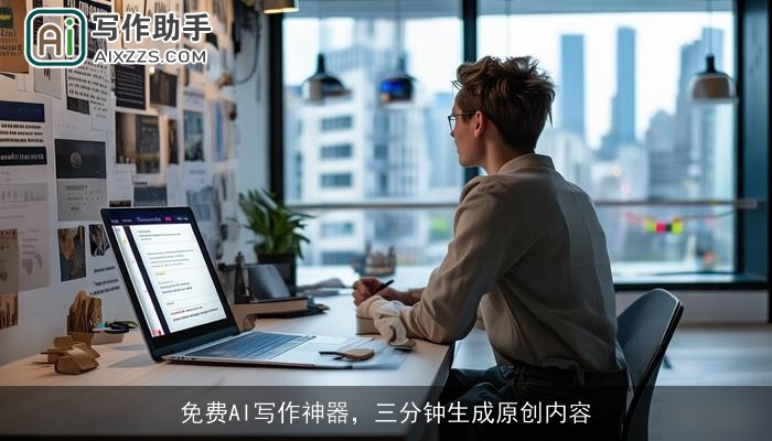免费AI写作神器，三分钟生成原创内容