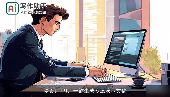 爱设计PPT，一键生成专属演示文稿