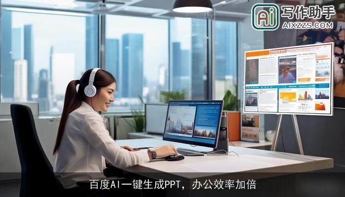 百度AI一键生成PPT，办公效率加倍