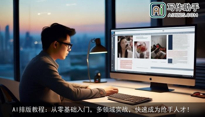 AI排版教程：从零基础入门，多领域实战，快速成为抢手人才！