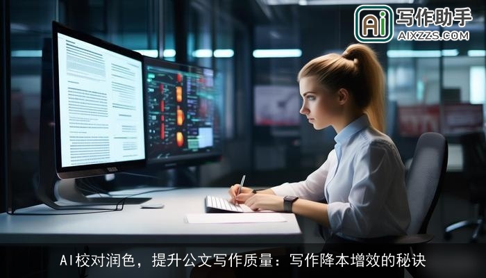 AI校对润色，提升公文写作质量：写作降本增效的秘诀