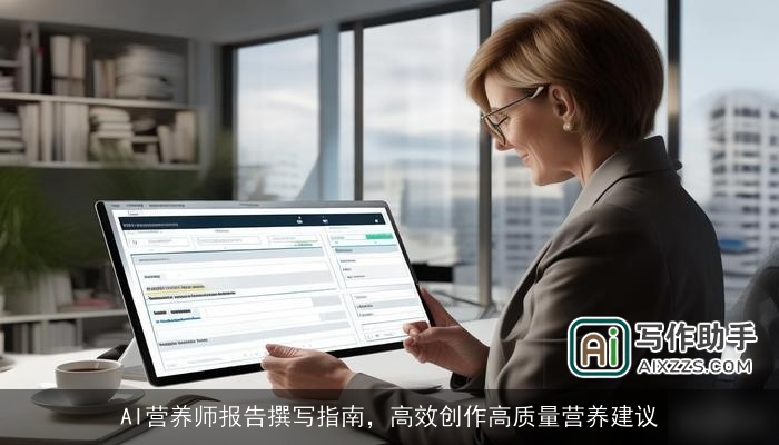 AI营养师报告撰写指南，高效创作高质量营养建议