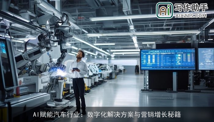 AI赋能汽车行业：数字化解决方案与营销增长秘籍