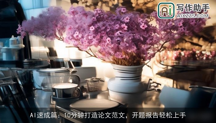 AI速成篇：10分钟打造论文范文，开题报告轻松上手