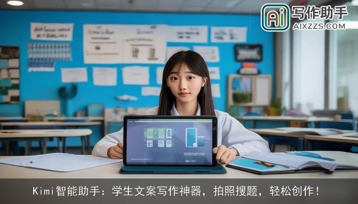 Kimi智能助手：学生文案写作神器，拍照搜题，轻松创作！
