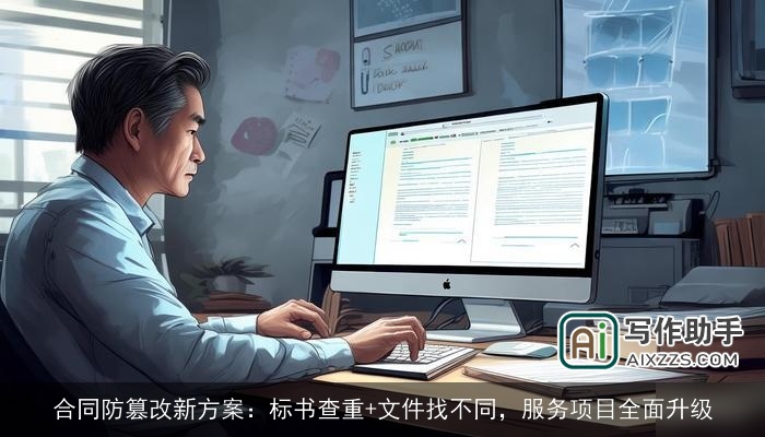 合同防篡改新方案：标书查重+文件找不同，服务项目全面升级