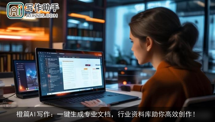 橙篇AI写作：一键生成专业文档，行业资料库助你高效创作！