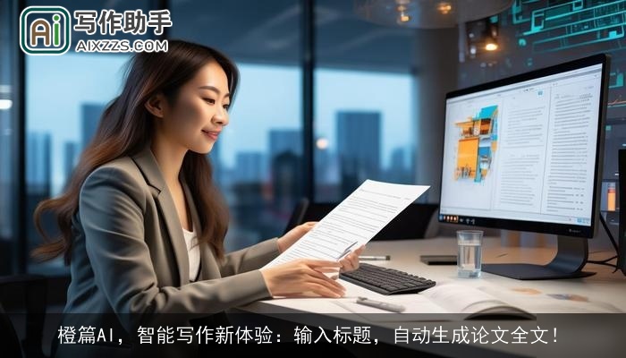 橙篇AI，智能写作新体验：输入标题，自动生成论文全文！