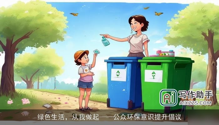 绿色生活，从我做起——公众环保意识提升倡议