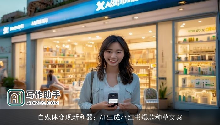 自媒体变现新利器：AI生成小红书爆款种草文案