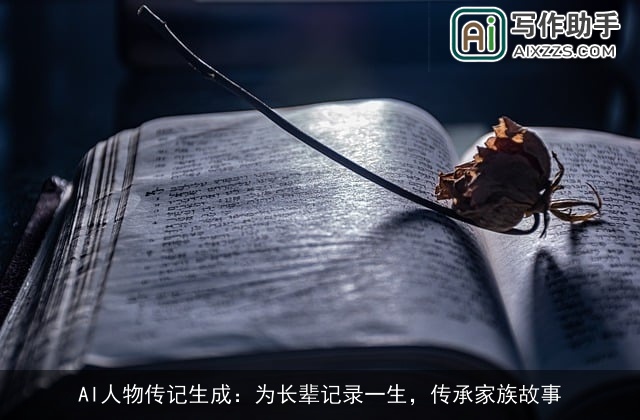 AI人物传记生成：为长辈记录一生，传承家族故事