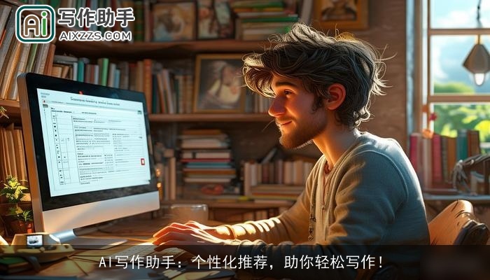 AI写作助手：个性化推荐，助你轻松写作！