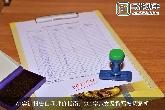 AI实训报告自我评价指南：200字范文及撰写技巧解析