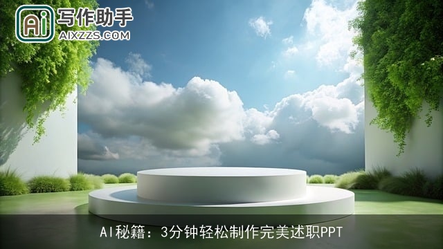 AI秘籍：3分钟轻松制作完美述职PPT