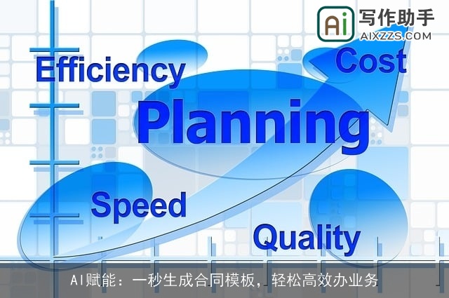 AI赋能：一秒生成合同模板，轻松高效办业务