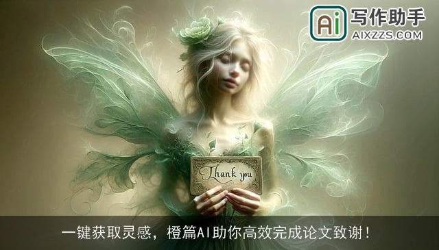 一键获取灵感，橙篇AI助你高效完成论文致谢！