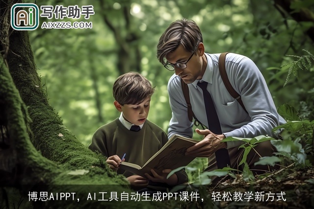 博思AIPPT，AI工具自动生成PPT课件，轻松教学新方式