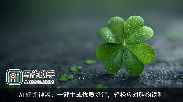 AI好评神器：一键生成优质好评，轻松应对购物返利