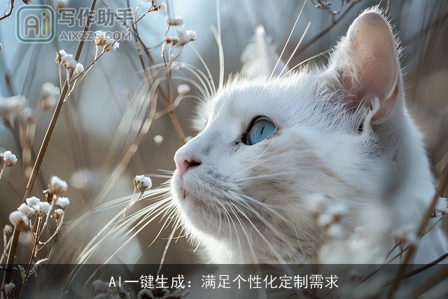 AI一键生成：满足个性化定制需求