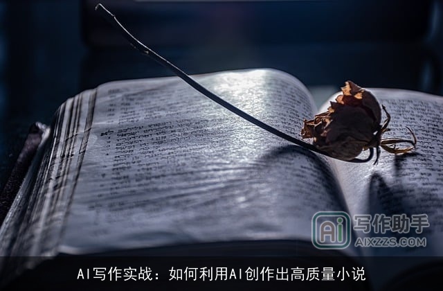 AI写作实战：如何利用AI创作出高质量小说