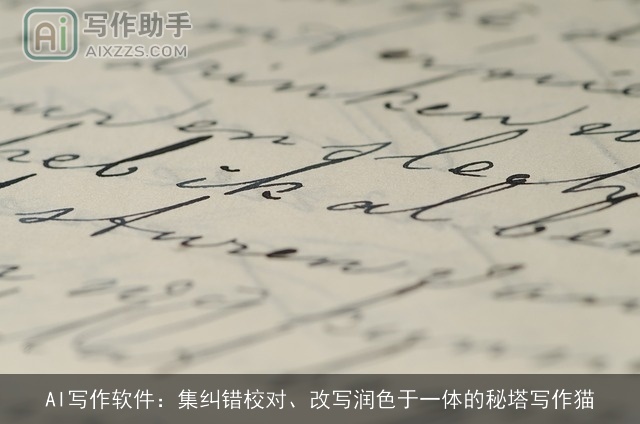 AI写作软件：集纠错校对、改写润色于一体的秘塔写作猫