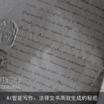 AI智能写作：法律文书高效生成的秘密