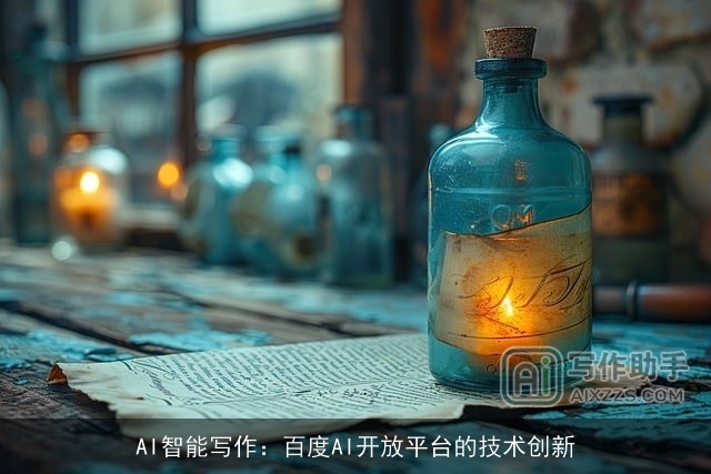 AI智能写作：百度AI开放平台的技术创新