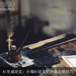 Ai生成论文：小微AI论文的快速出稿技巧