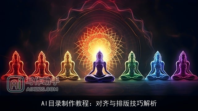 AI目录制作教程：对齐与排版技巧解析