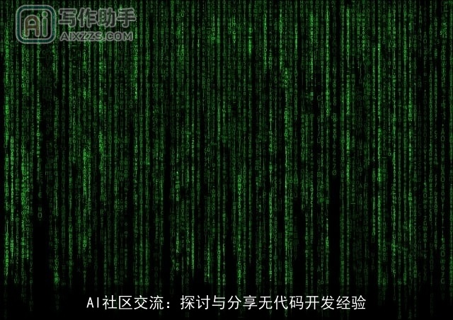 AI社区交流：探讨与分享无代码开发经验
